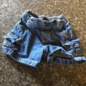 Infant jean shorts